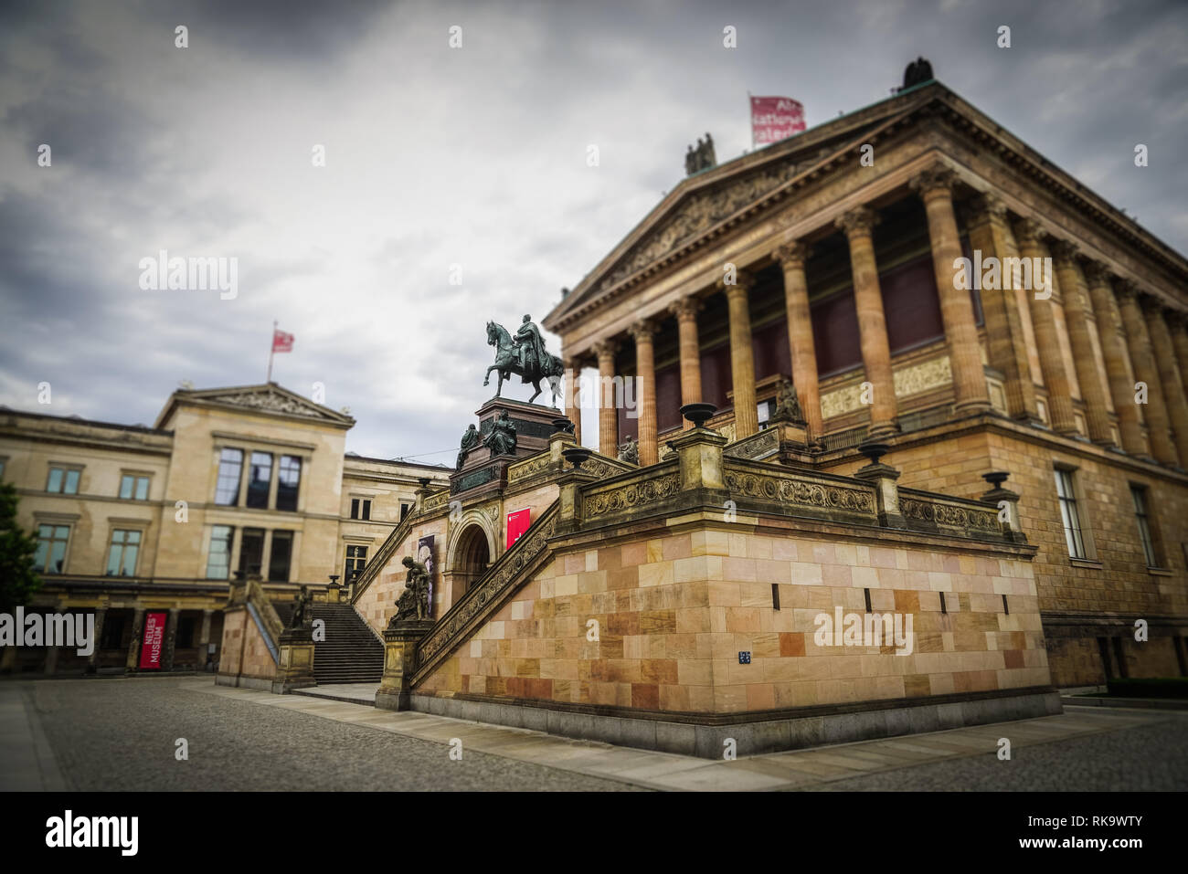 Berlin Mitte Museumsinsel Alte Nationalgalerie Stock Photo