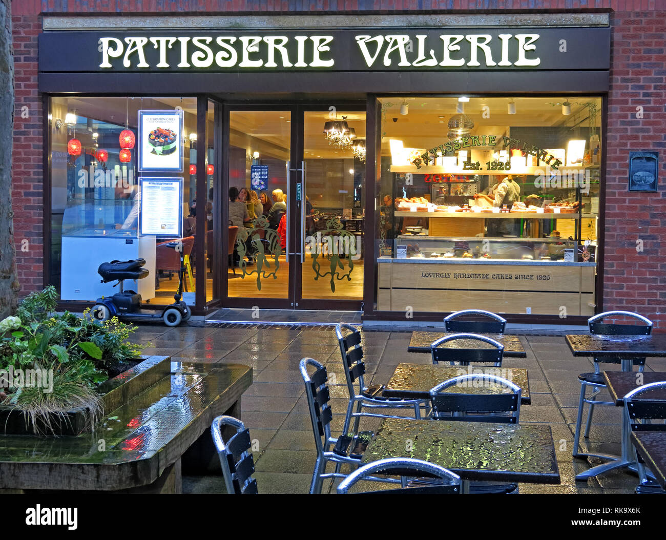 Patisserie Valerie Golden Square Warrington town centre, Cheshire, North West England, UK Stock Photo