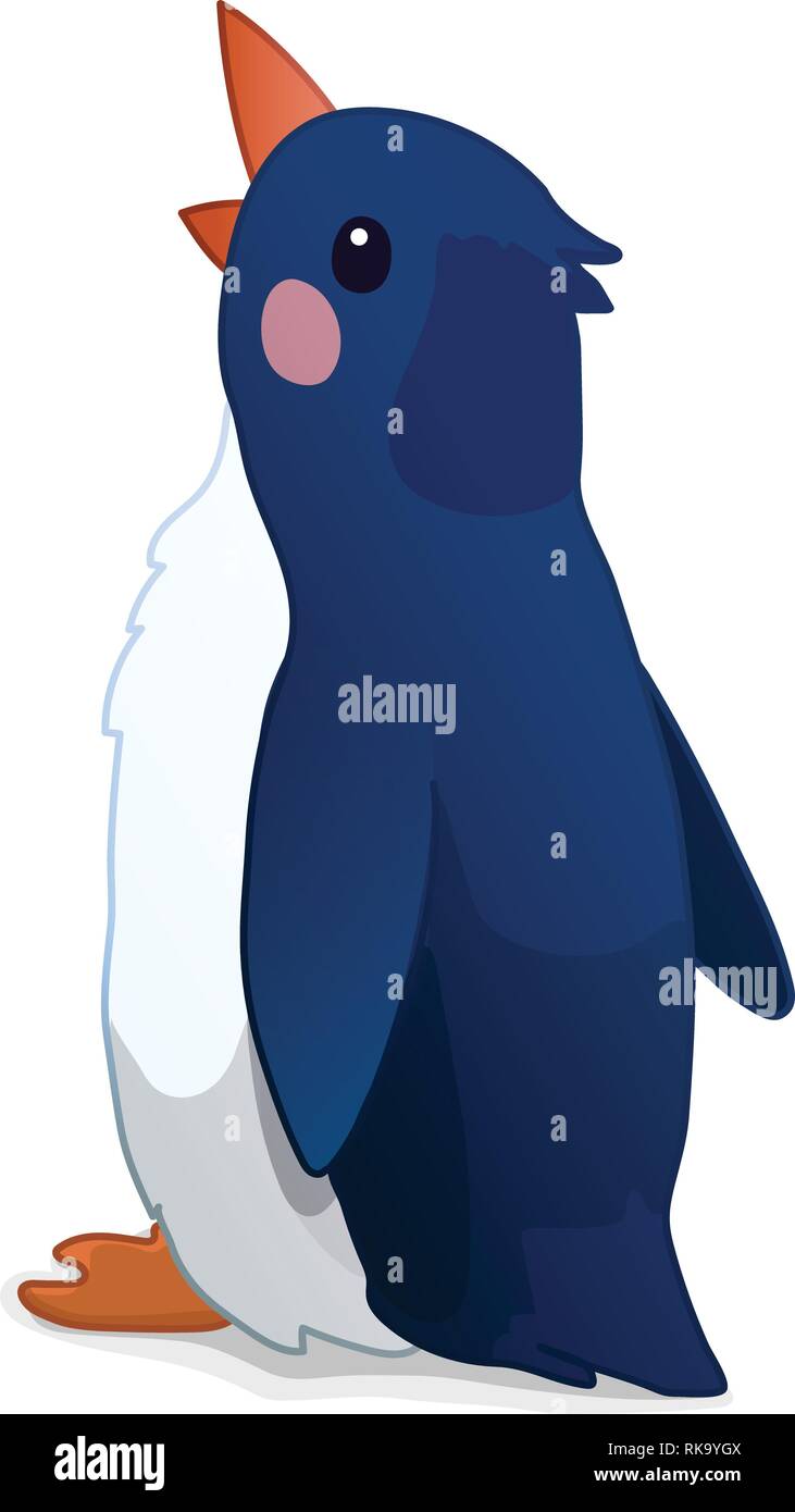 vector cartoon animal clipart abstract penguin Stock Vector Image