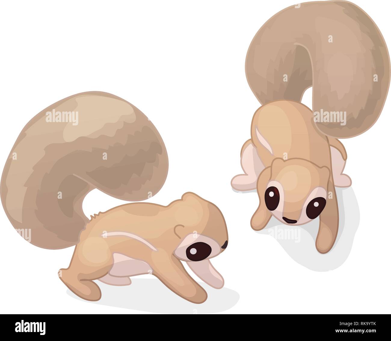 vector cartoon animal clipart: cute squirrel xerus Stock Vector Image & Art  - Alamy
