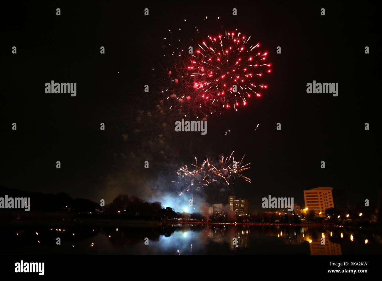 Chinese new year fireworks hi-res stock photography and images - Alamy