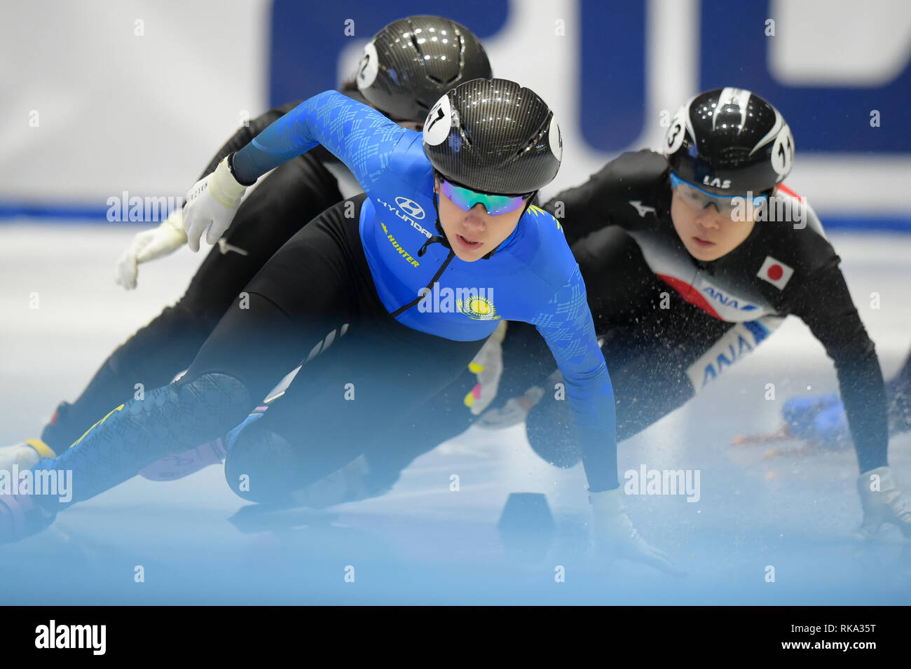 Torino, Italy. 10th February, 2019. ISU World Cup Short Track Speed Skating held at the Tazzoli