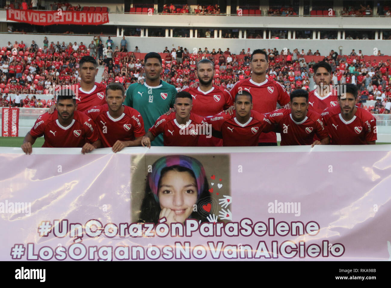 BUENOS AIRES, 09.02.2019: Team of Independiente before the match of