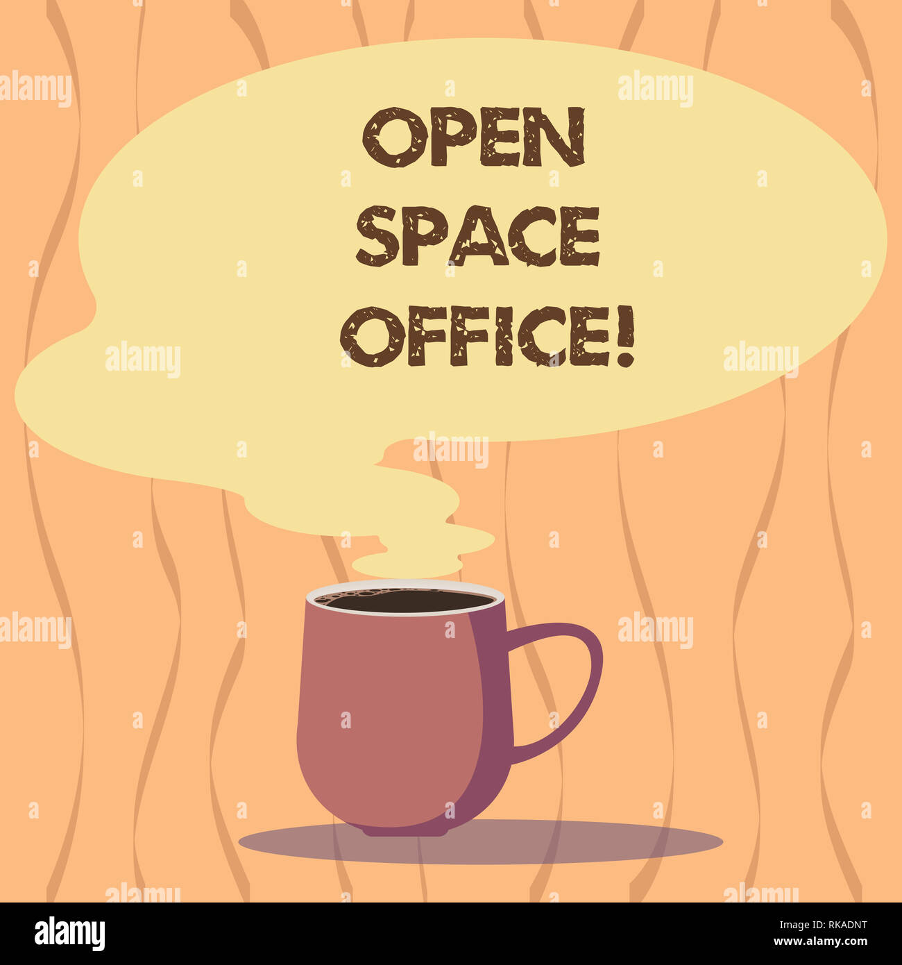 Text sign showing Open Space Office. Conceptual photo minimizes use of ...