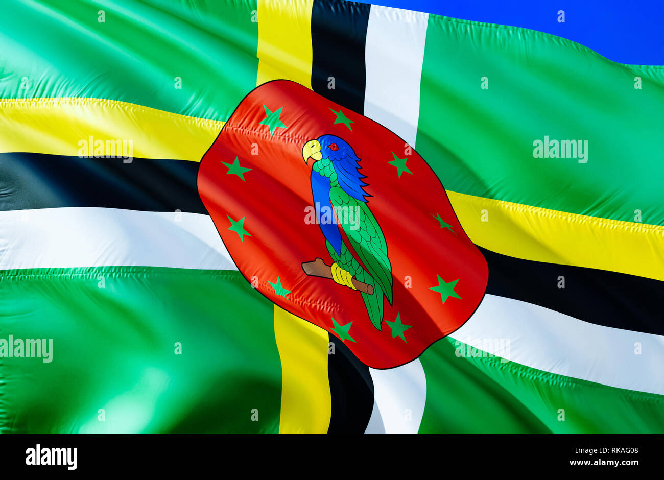 dominica flag stock photos
