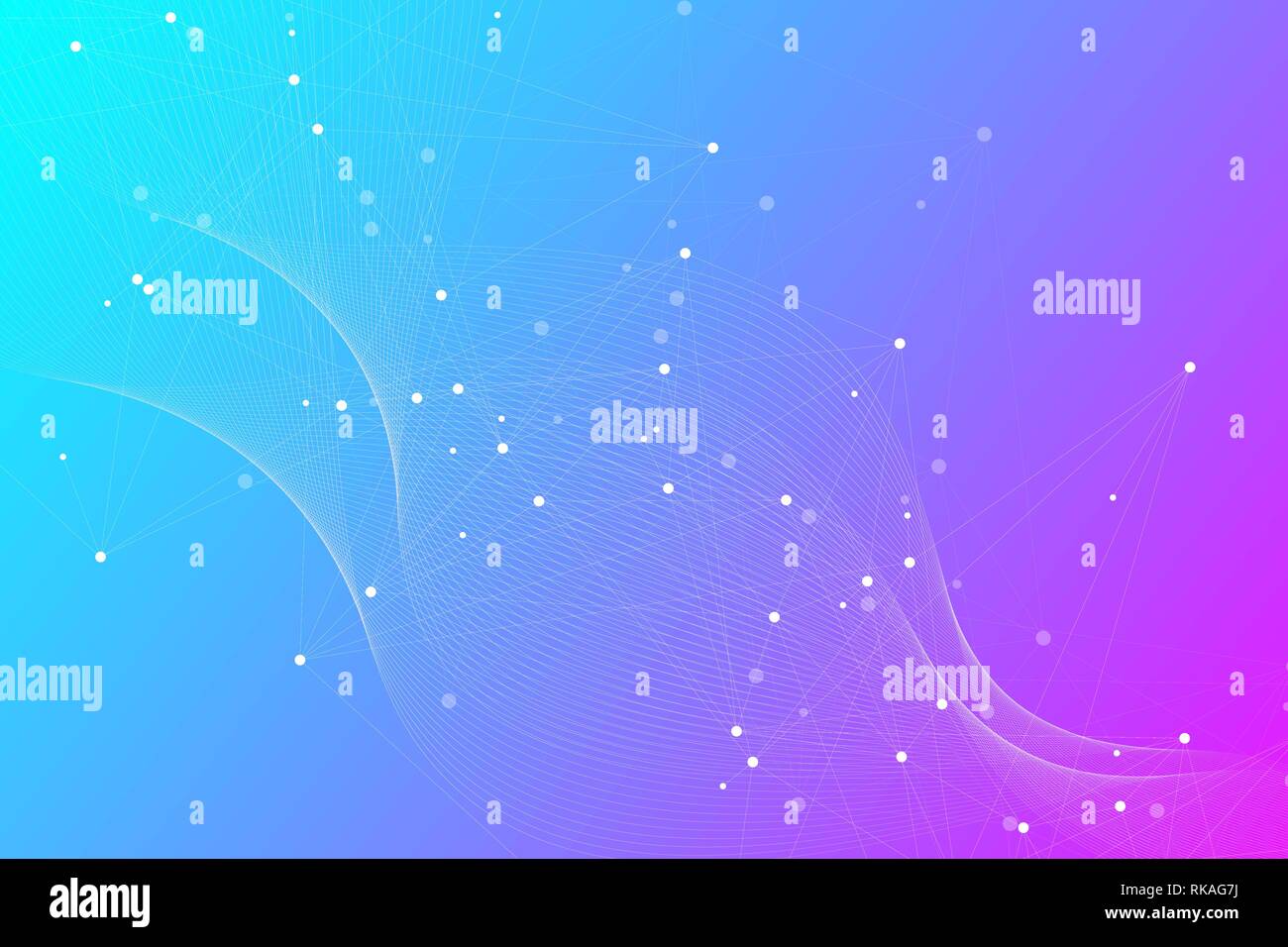Futuristic abstract vector background blockchain technology. Deep web background. Peer to peer network business concept. Global cryptocurrency Stock Vector