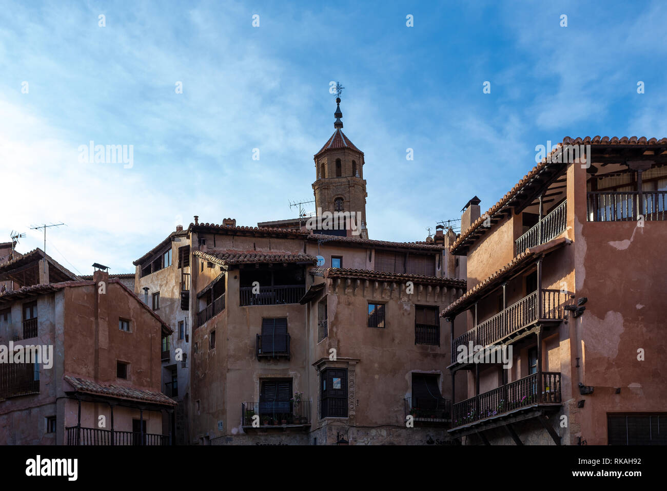 Albarracin town, ancient city in Teruel, Spain Stock Photo