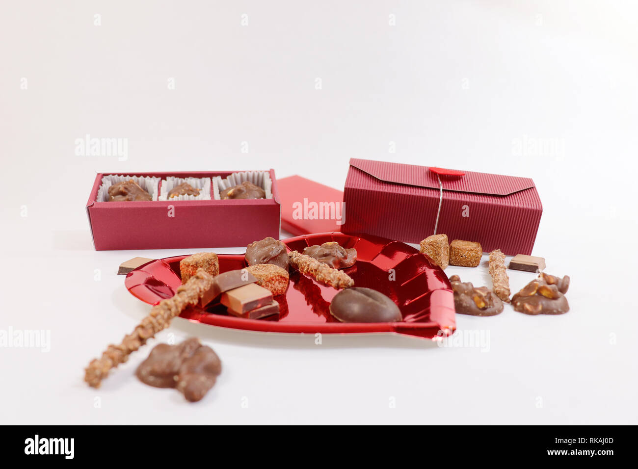 Chocolate with love Stock Photo Alamy