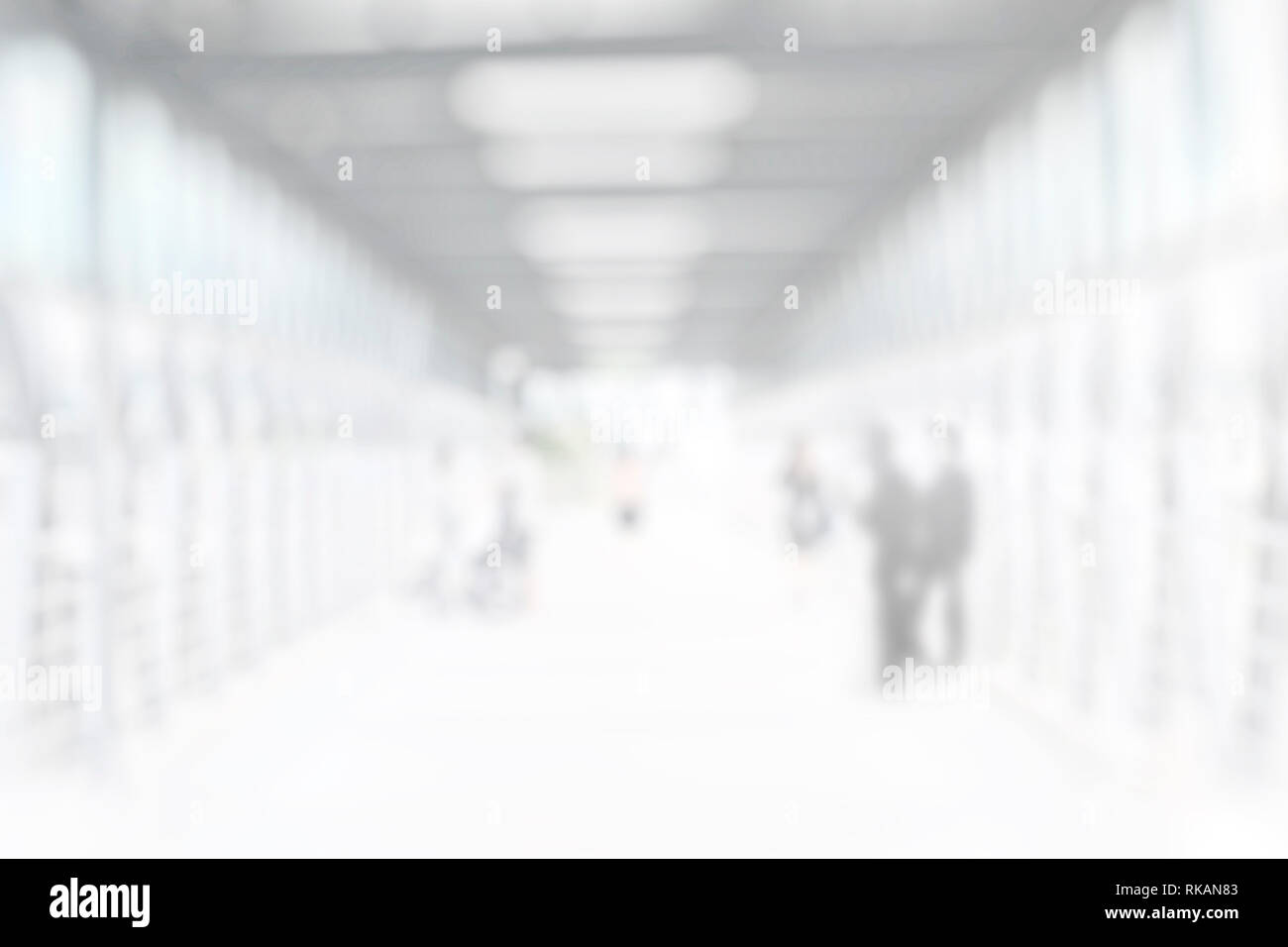 Blurred pathway Abstract white grey background for backdrop design, composition for , website, magazine or graphic for commercial campaign design Stock Photo