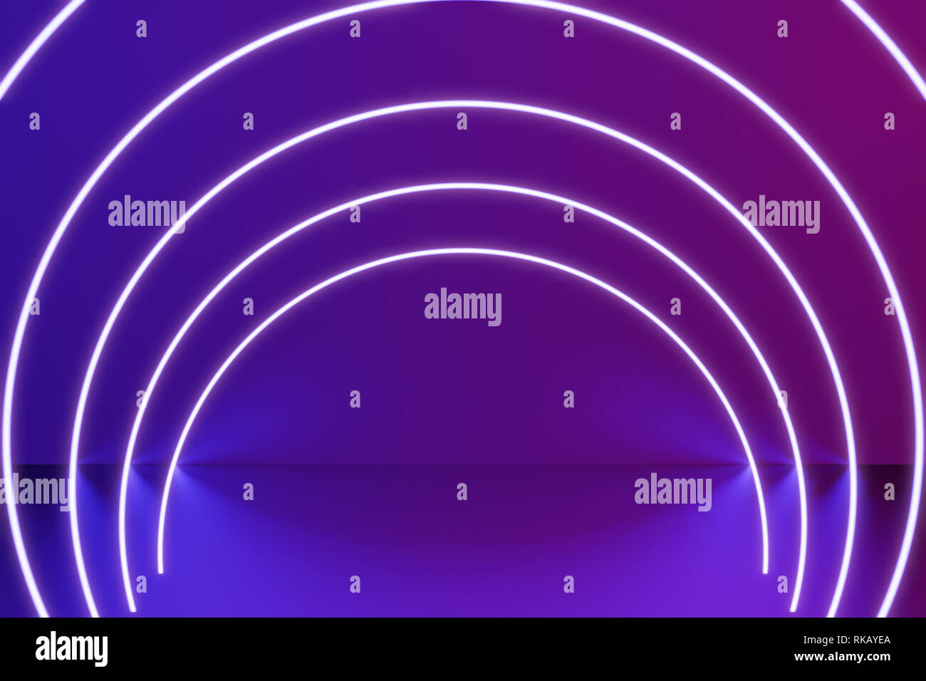 Glowing lines, neon lights, virtual reality, abstract background