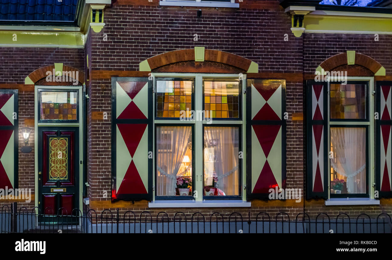 typical dutch luxurious home in country style, expensive architecture in the Netherlands
