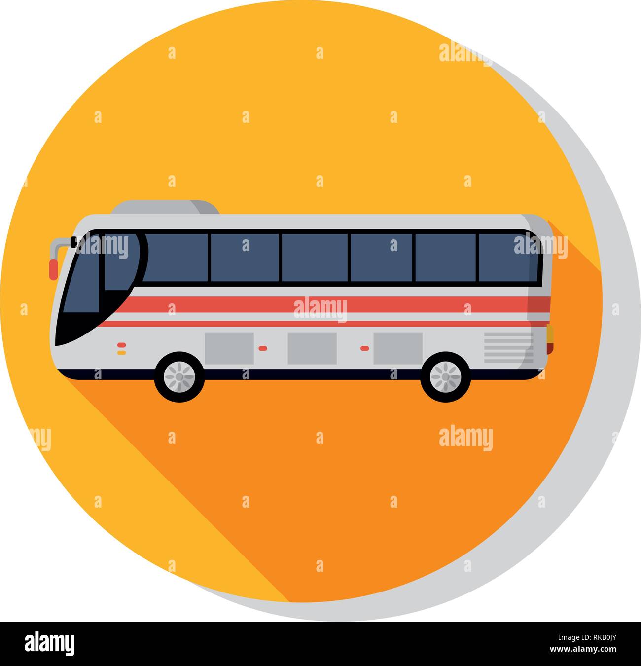 transportation concept bus cartoon vector illustration graphic design ...