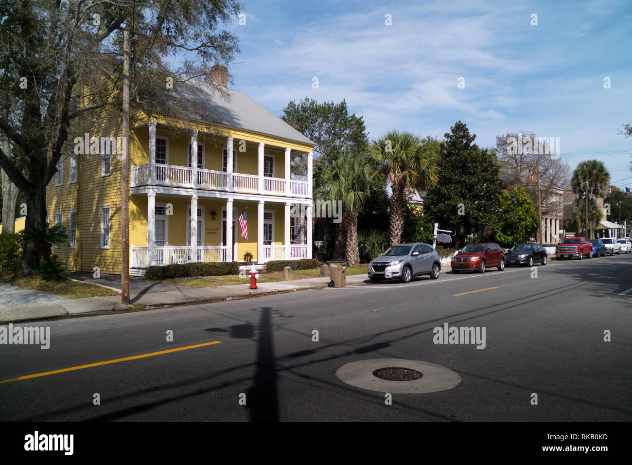 Refurbished homes on Government street in Pensacola, Florida, USA Stock Photo Alamy