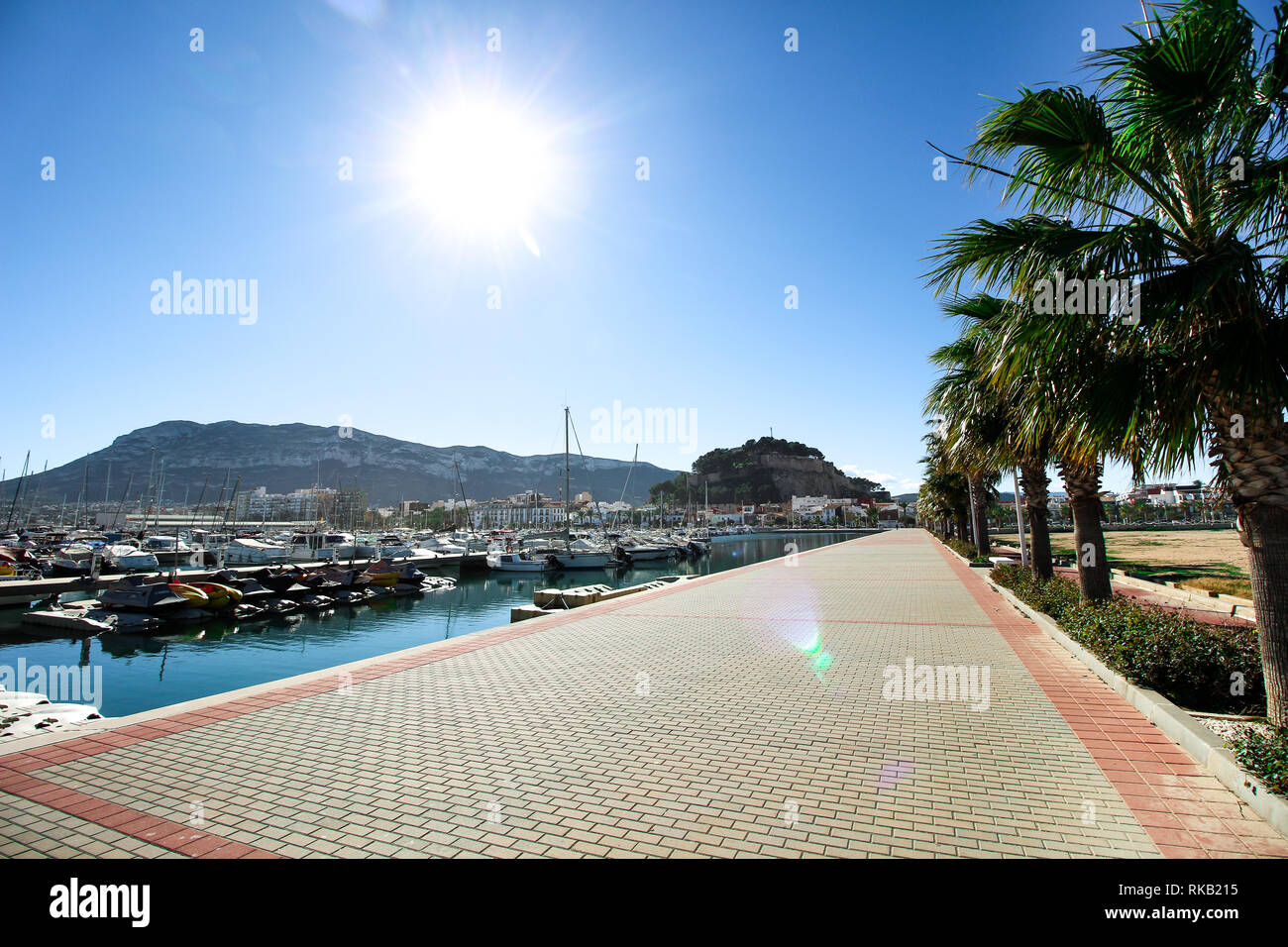 Town of Denia, Spain Stock Photo Alamy