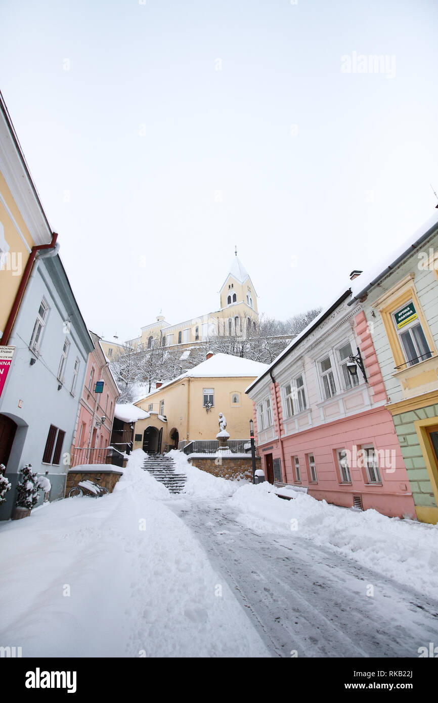 Winter time in Slovakia, Trencin -