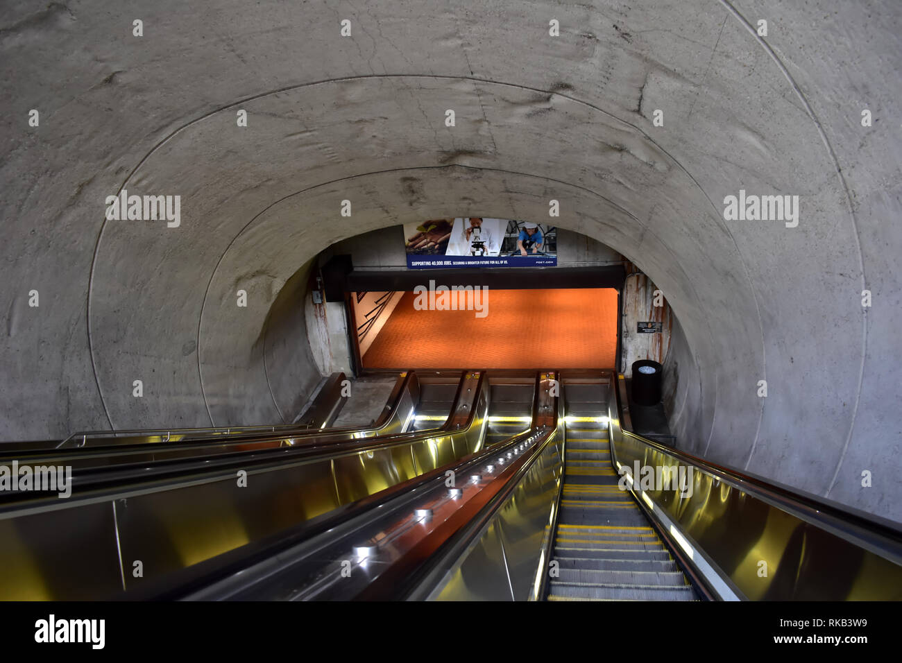 Washington, D.C, USA - July 2, 2017: Washington DC Metro System Stock Photo