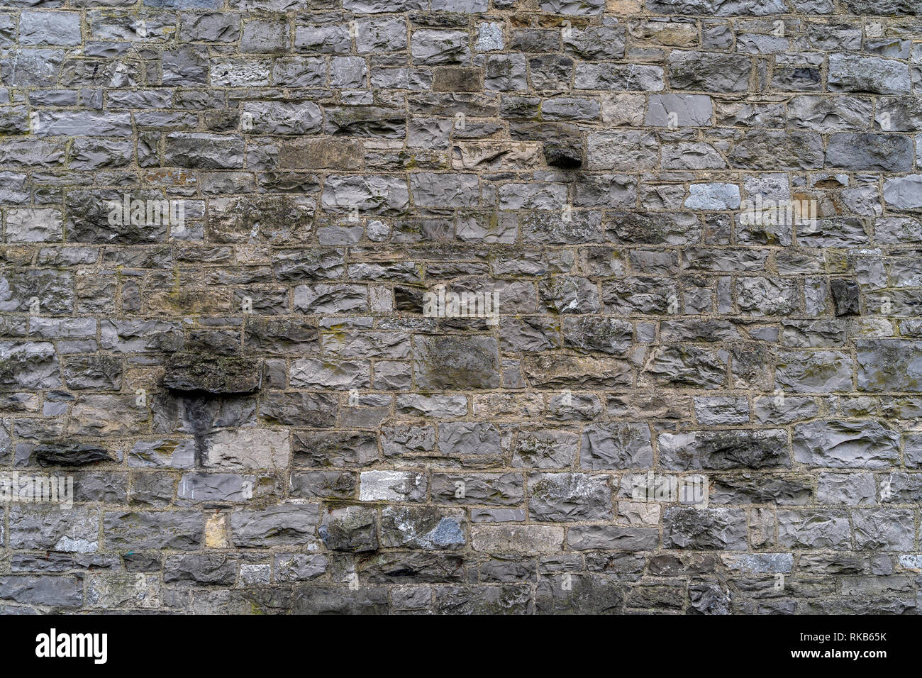 Grungy large stone wall - high quality texture / background Stock Photo