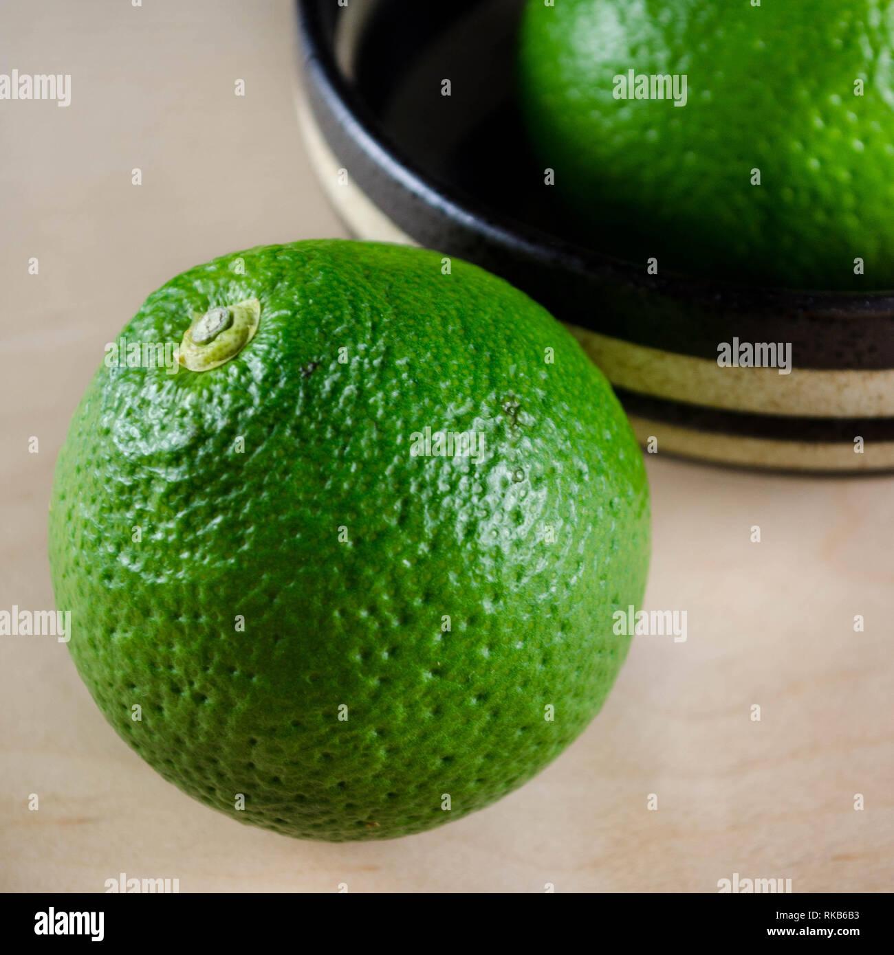 Kabosu a sour green citrus variety native to Japan and used in