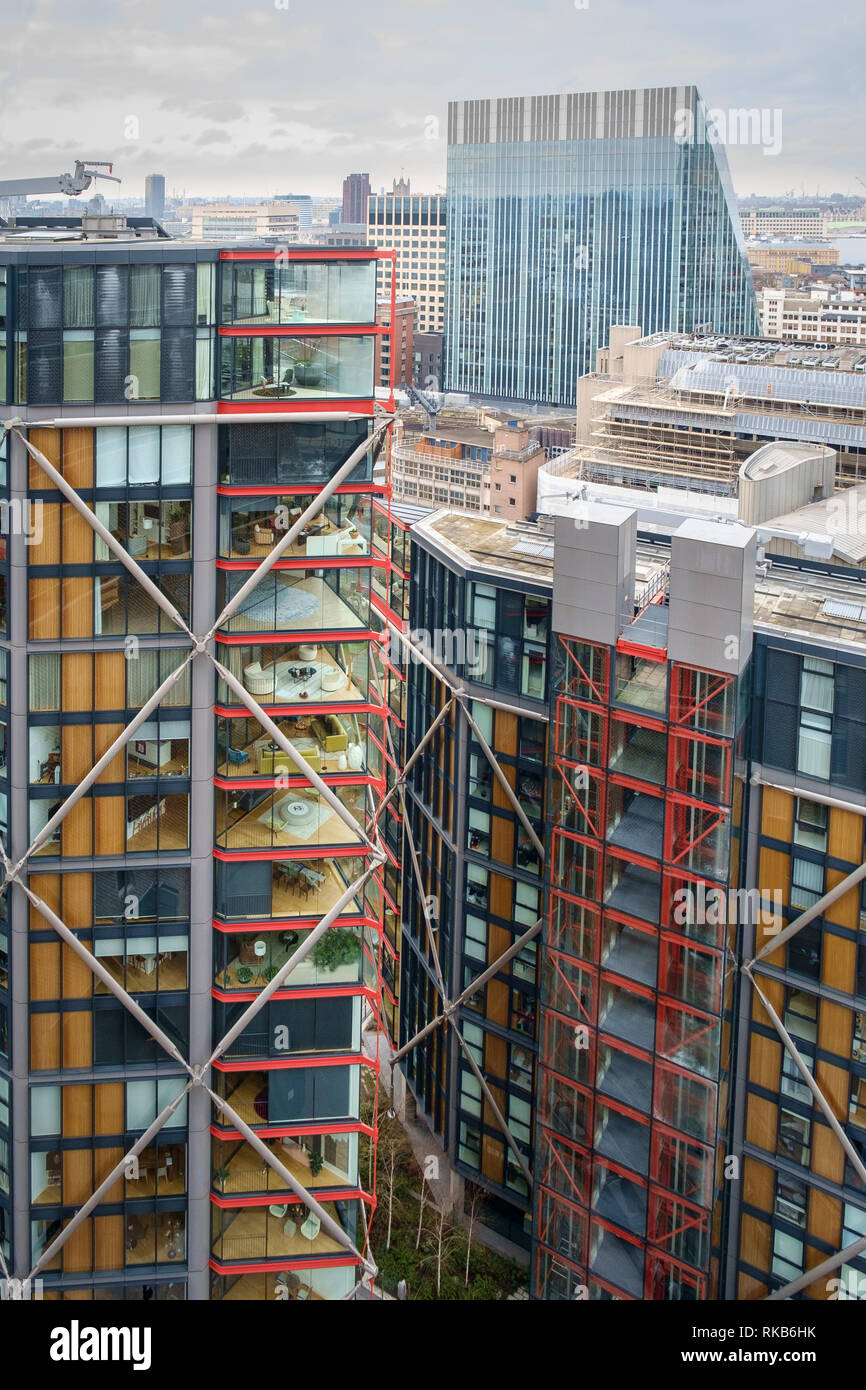 High rise living in Central London, United Kingdom. Stock Photo