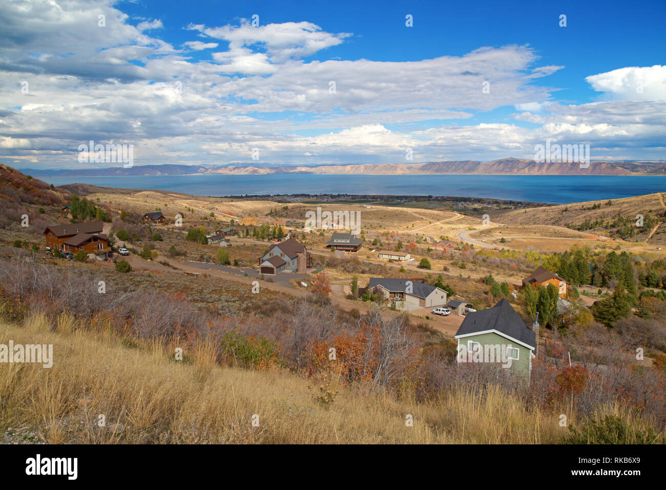 Bear lake, Utah Idaho border, USA Stock Photo Alamy