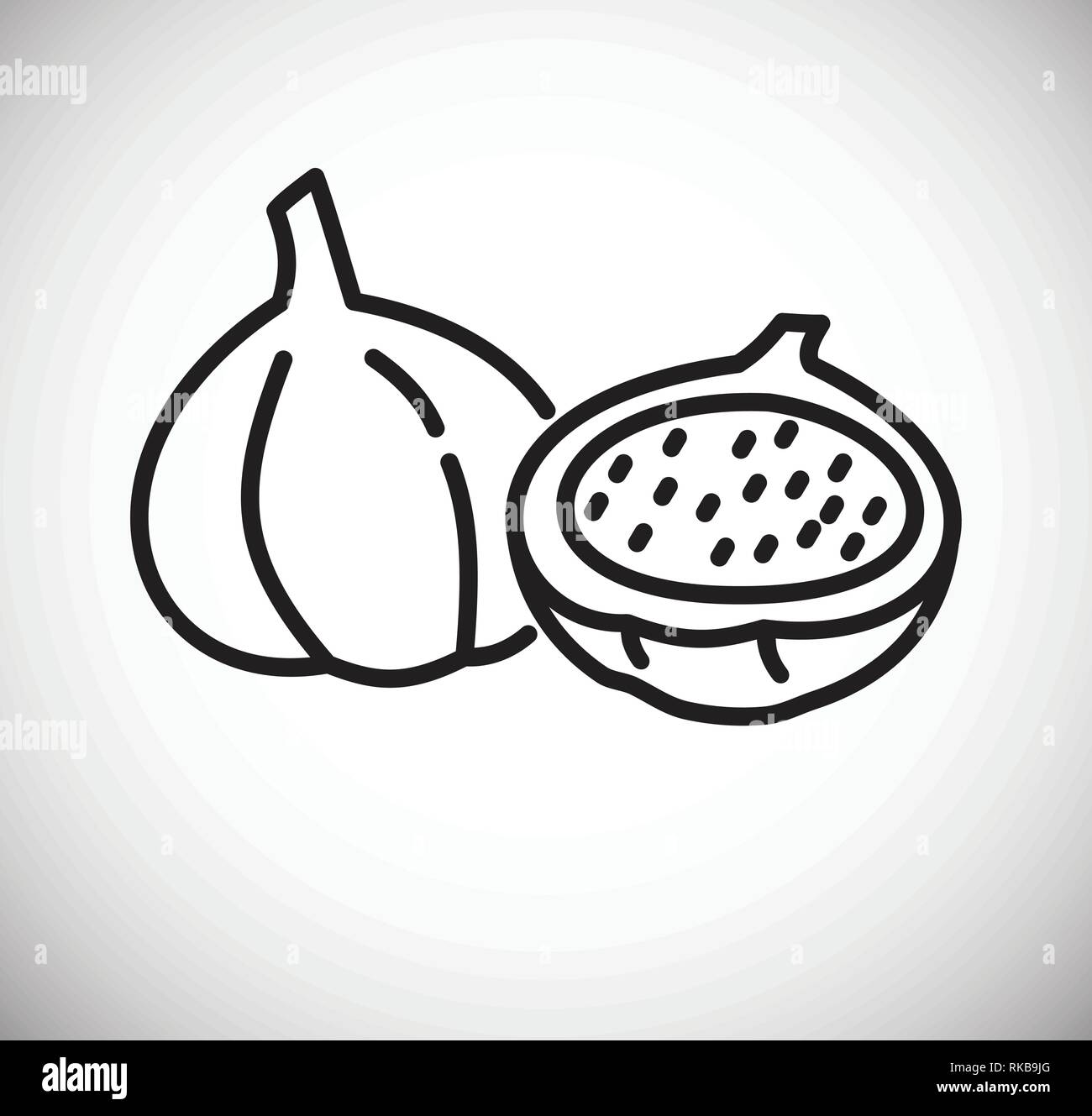 Fig icon on white background for graphic and web design, Modern simple ...