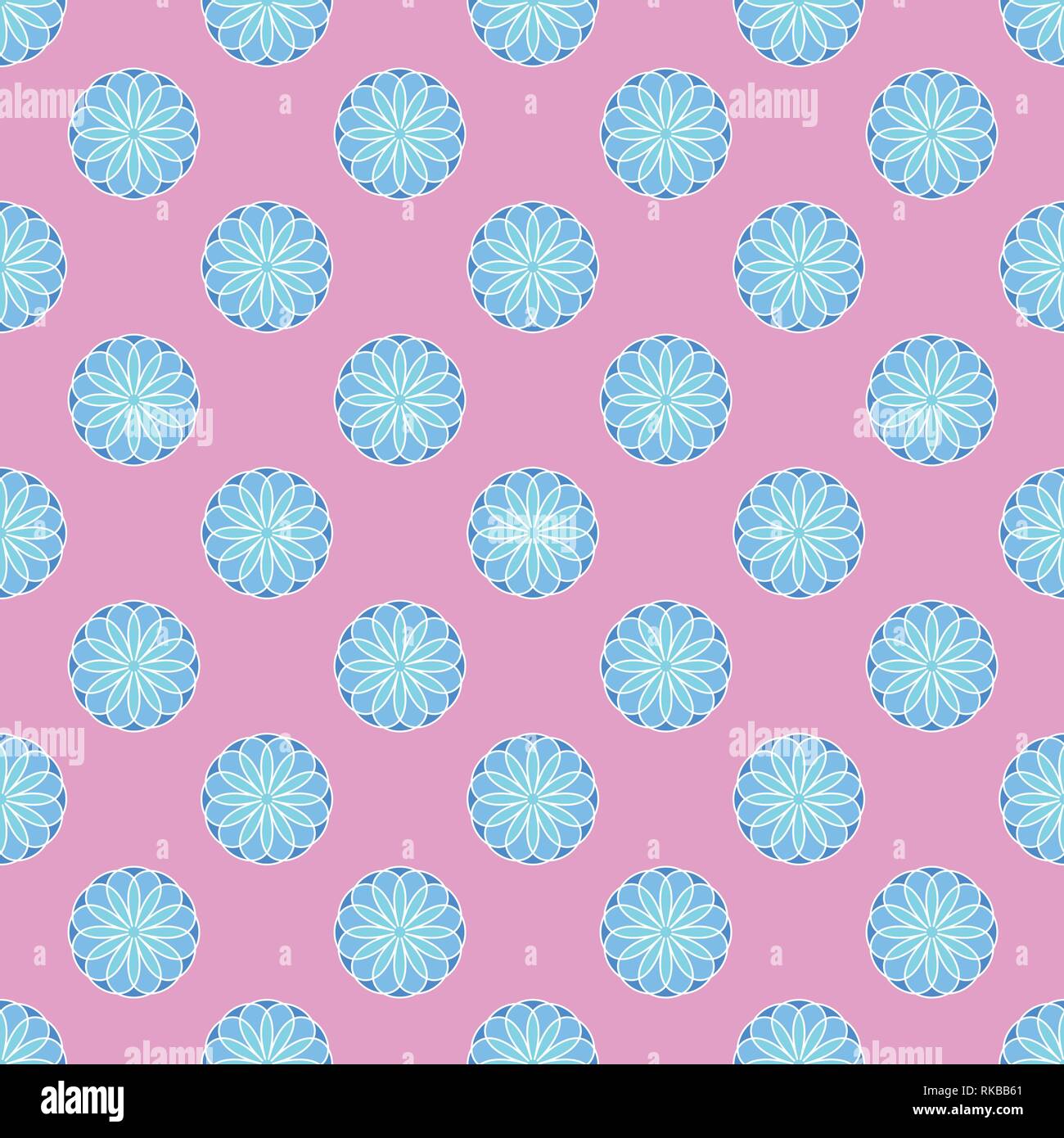 Floral seamless pattern on the pink background Stock Vector Image & Art ...