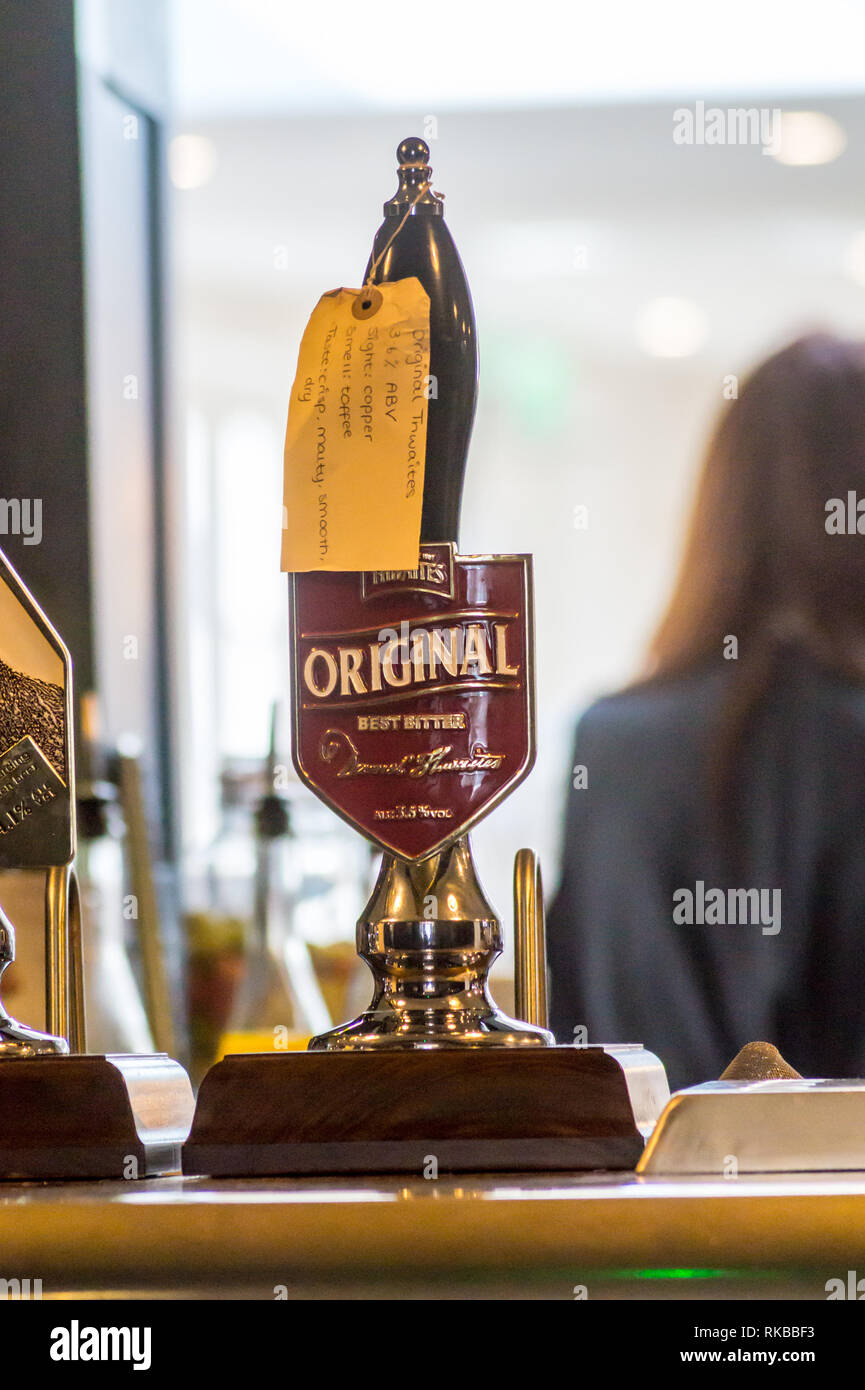 Thwaites Original bitter beer pump, Beverley, East Riding, Yorkshire, England Stock Photo Alamy