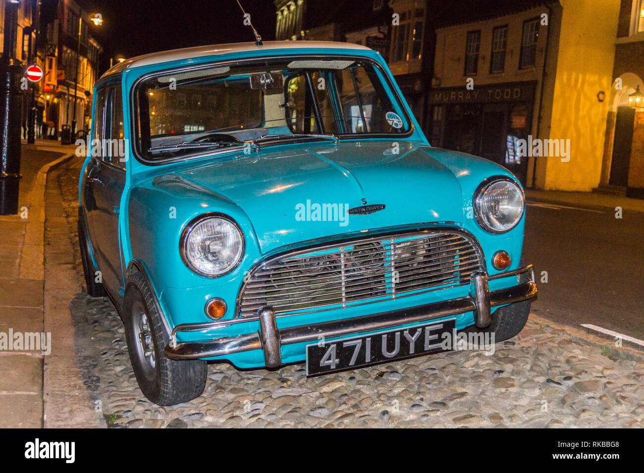 1961 Mini Cooper S classic car in turquoise, Beverley, East Riding ...