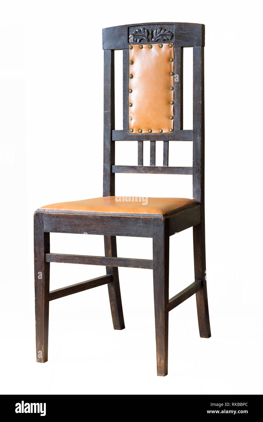 Vintage antique Chair isolated on white background Stock Photo - Alamy