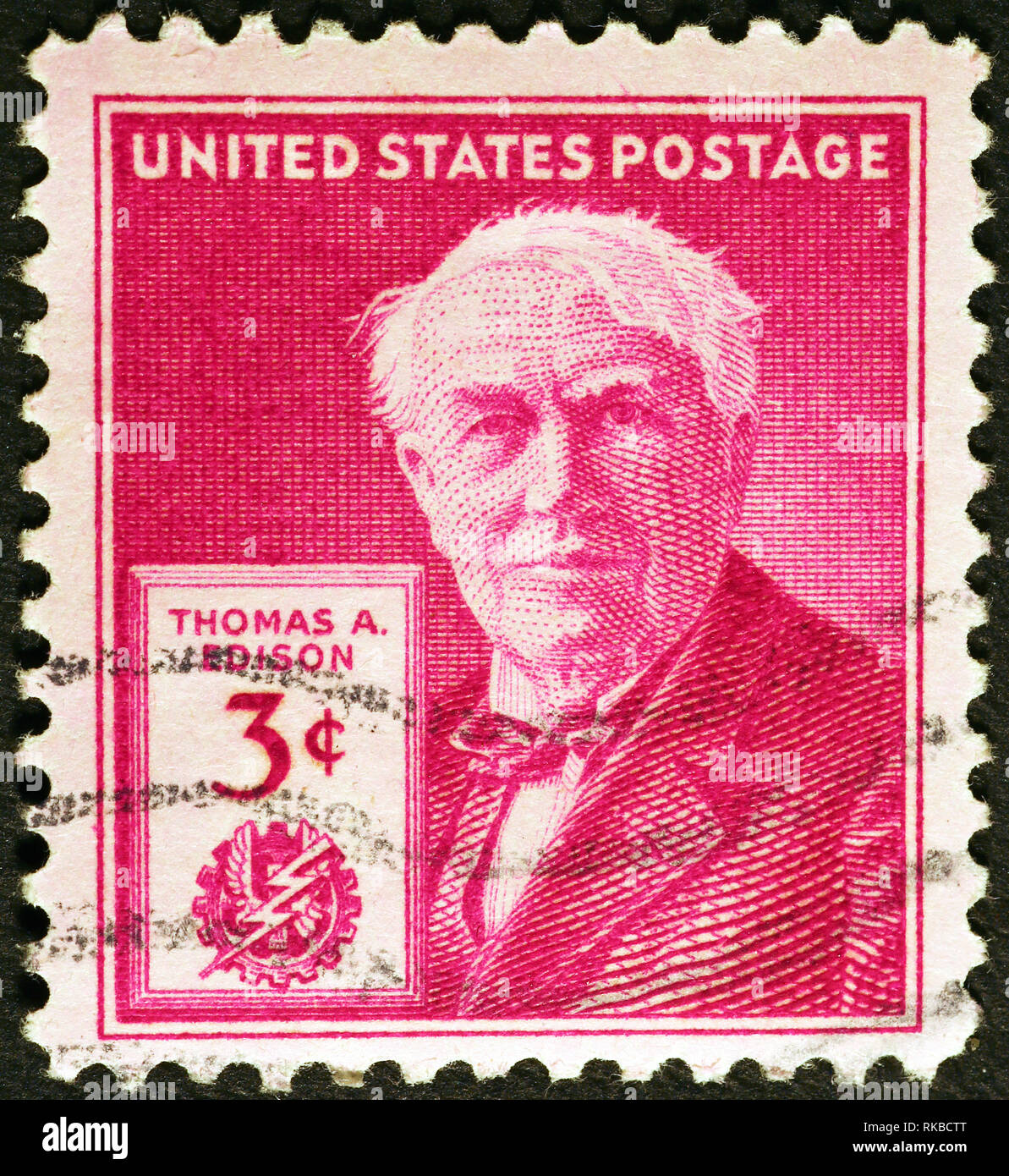 Thomas edison stamp hires stock photography and images Alamy