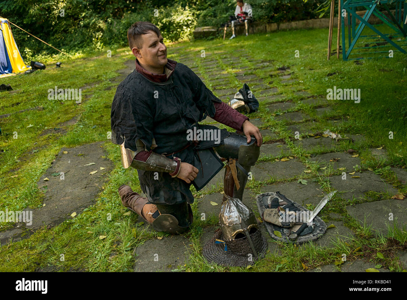 Lviv , Ukraine – august , 04, 2018: Festival of medieval history and ...