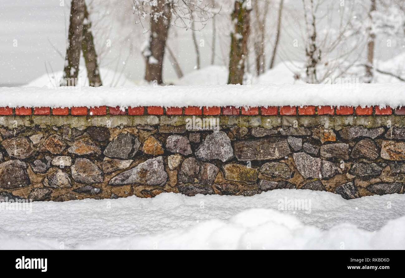 Snow falling appear trees hi-res stock photography and images - Alamy