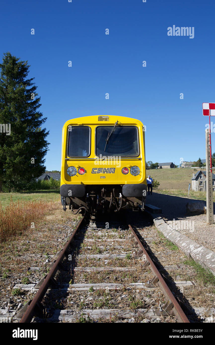 Train, Gentian Express, Auvergne, France Stock Photo