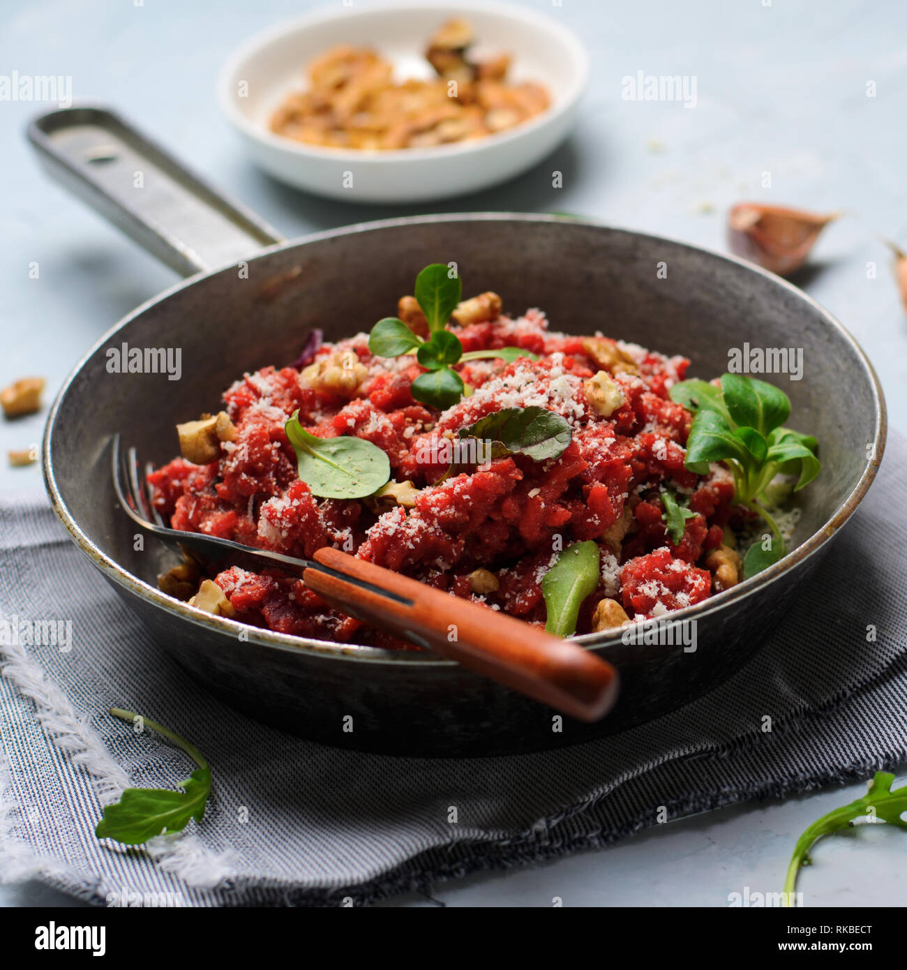 Beetroot Risotto with Parmesan, Italian Cuisine, Vegetarian Meal Stock Photo Alamy