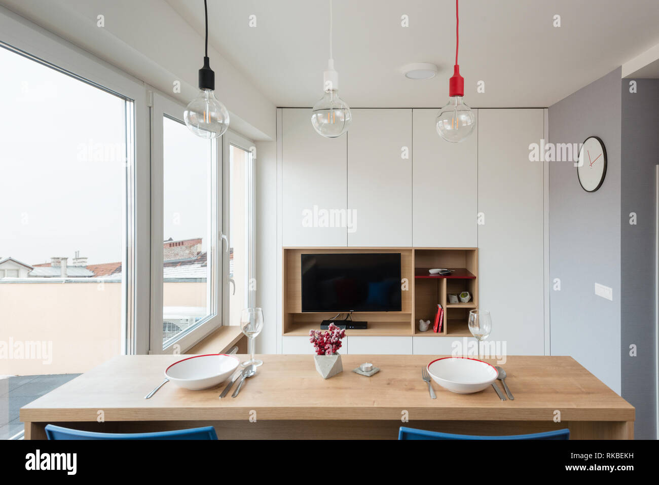 Bratislava Slovakia Dec 17 2018 Living Room Area Of Small Apartment Designed By Young Interior Designers From Kivvi Architects Based In Bratislav Stock Photo Alamy