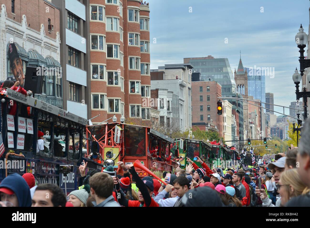 The Red Sox 2018 World Series Championship Duck Boat Parade in Boston's