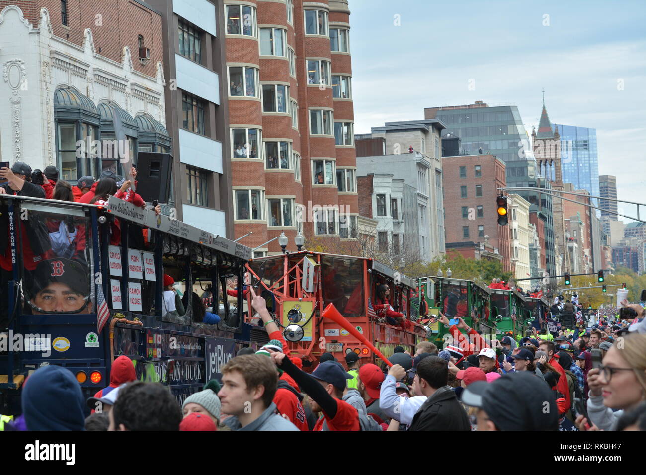 The Red Sox 2018 World Series Championship Duck Boat Parade in Boston's