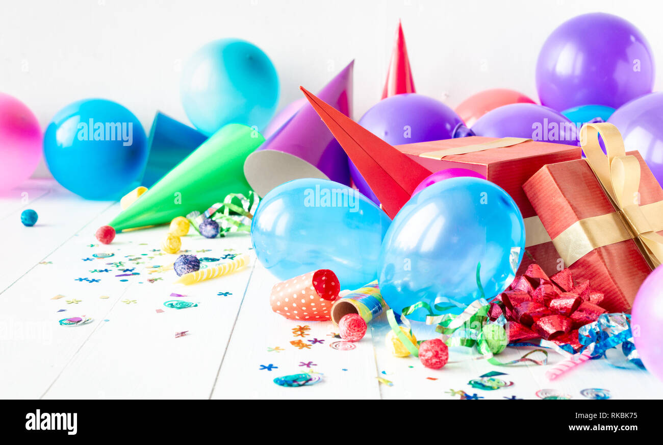 Party background colorful party decoration hi-res stock