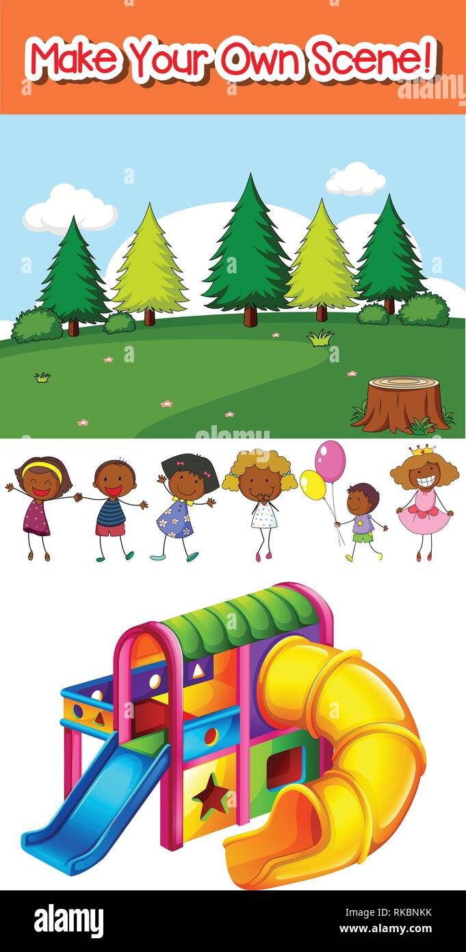 Make your own scene illustration Stock Vector Image & Art - Alamy