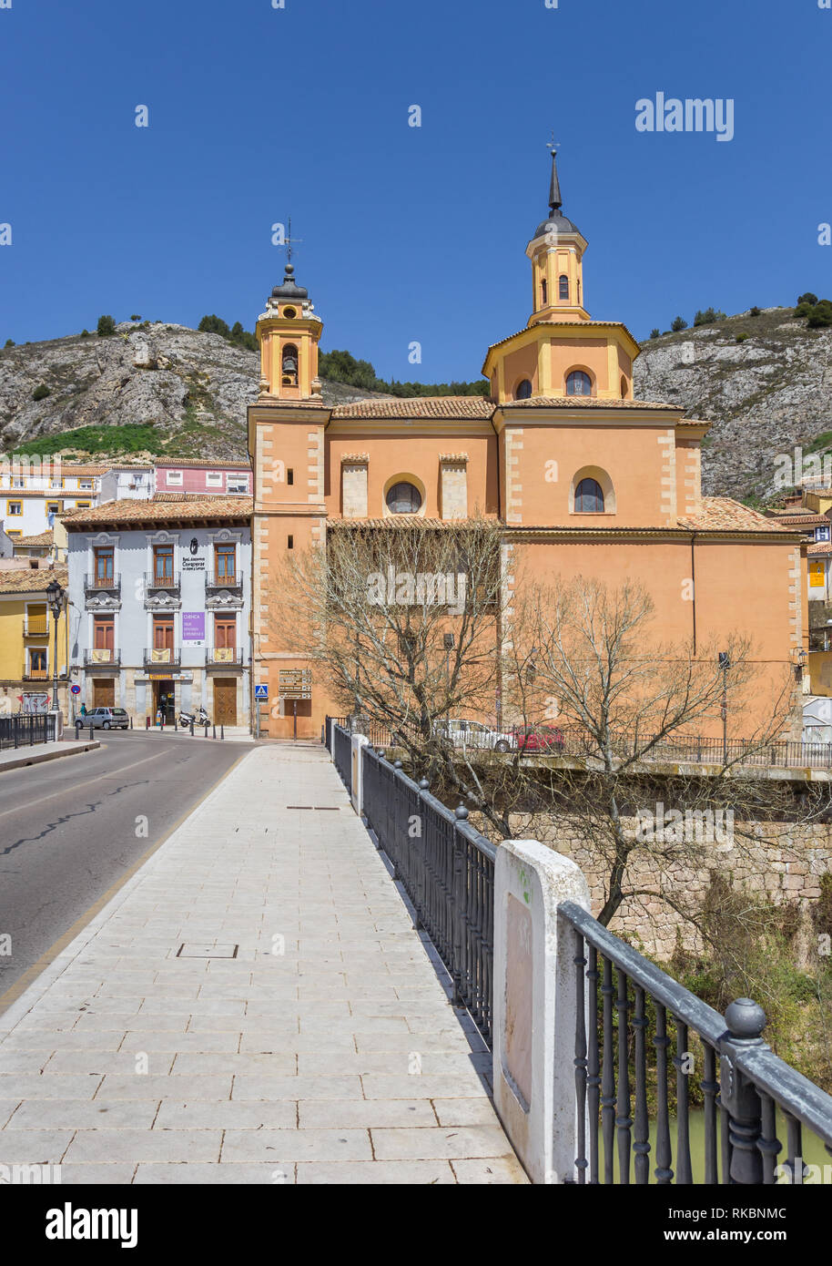 Historic Virgin de la Luz church in Cuenca, Spain Stock Photo