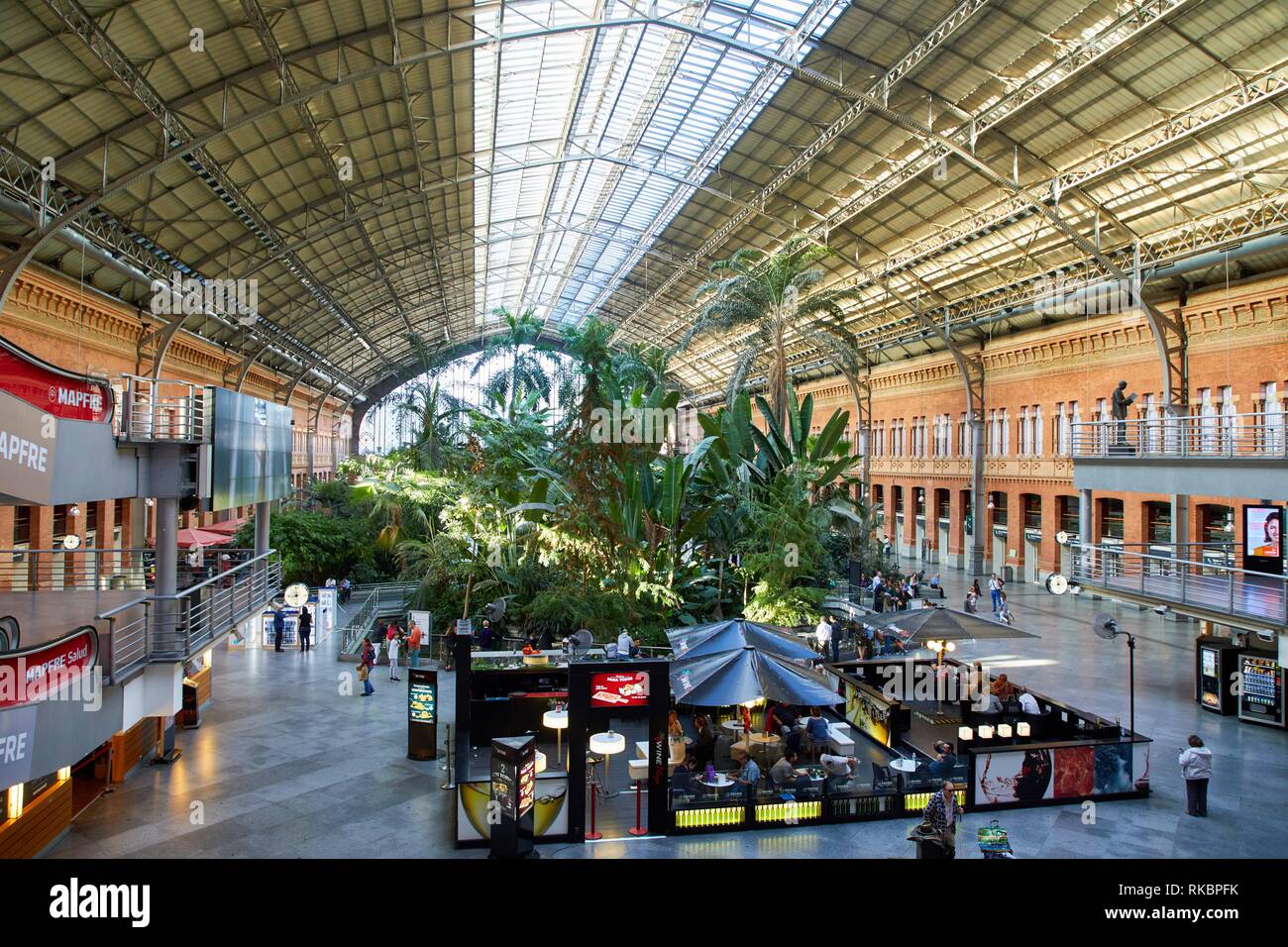 Estación de Atocha, Railway station, Madrid, Spain, Europe Stock Photo