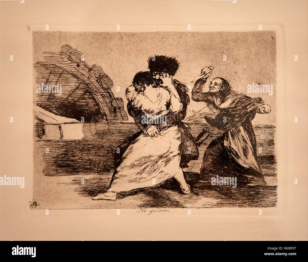 The Disasters of War, Francisco de Goya, Museo Nacional Centro de Arte Reina Sofia, Madrid, Spain, Europe Stock Photo