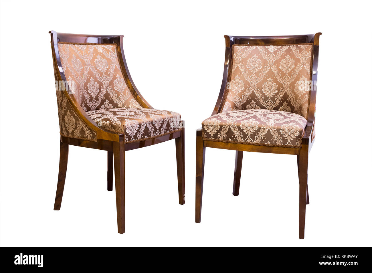 Vintage antique Chair isolated on white background Stock Photo - Alamy