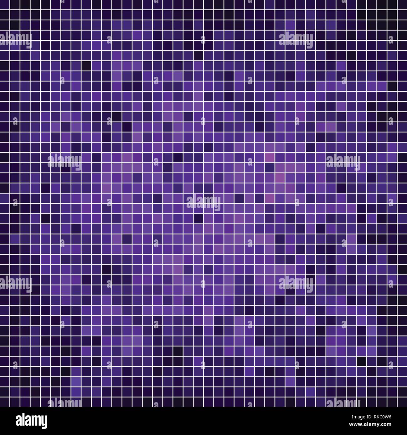 abstract vector square pixel mosaic background - purple and violet ...