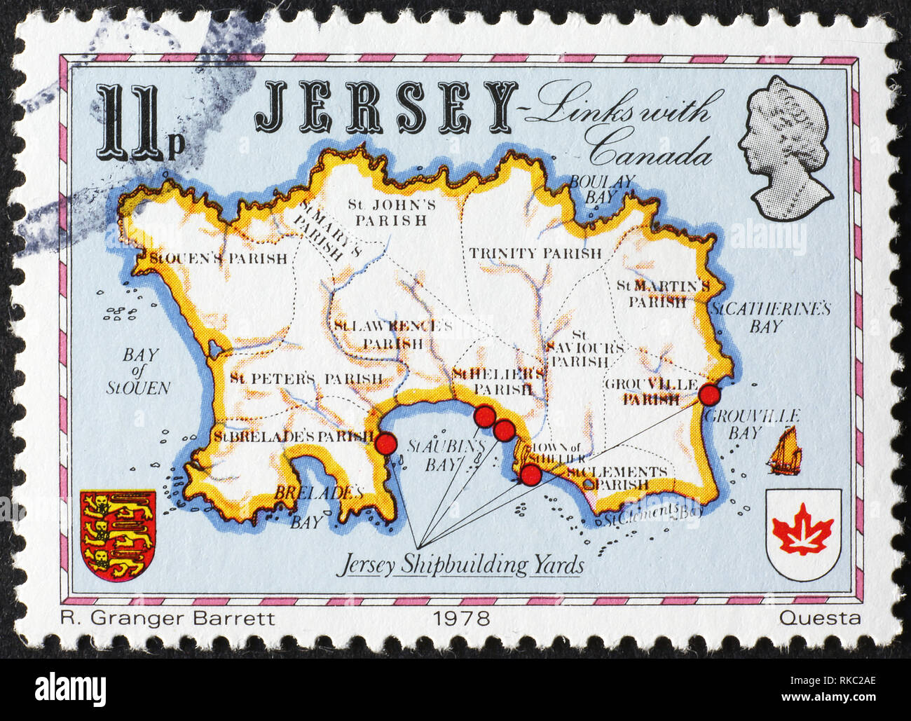 Jersey island map hires stock photography and images Alamy
