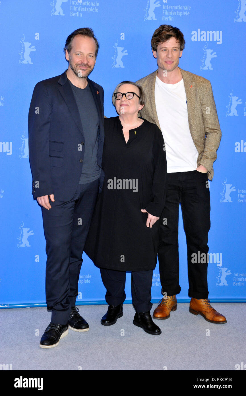 Berlin, Germany. 10th Feb, 2019. Berlin Film Festival. Red Carpet movie Mr. Jones Pictured: Peter Norton, Agneszka Holland, Peter Saarsgard Credit: Independent Photo Agency/Alamy Live News Stock Photo