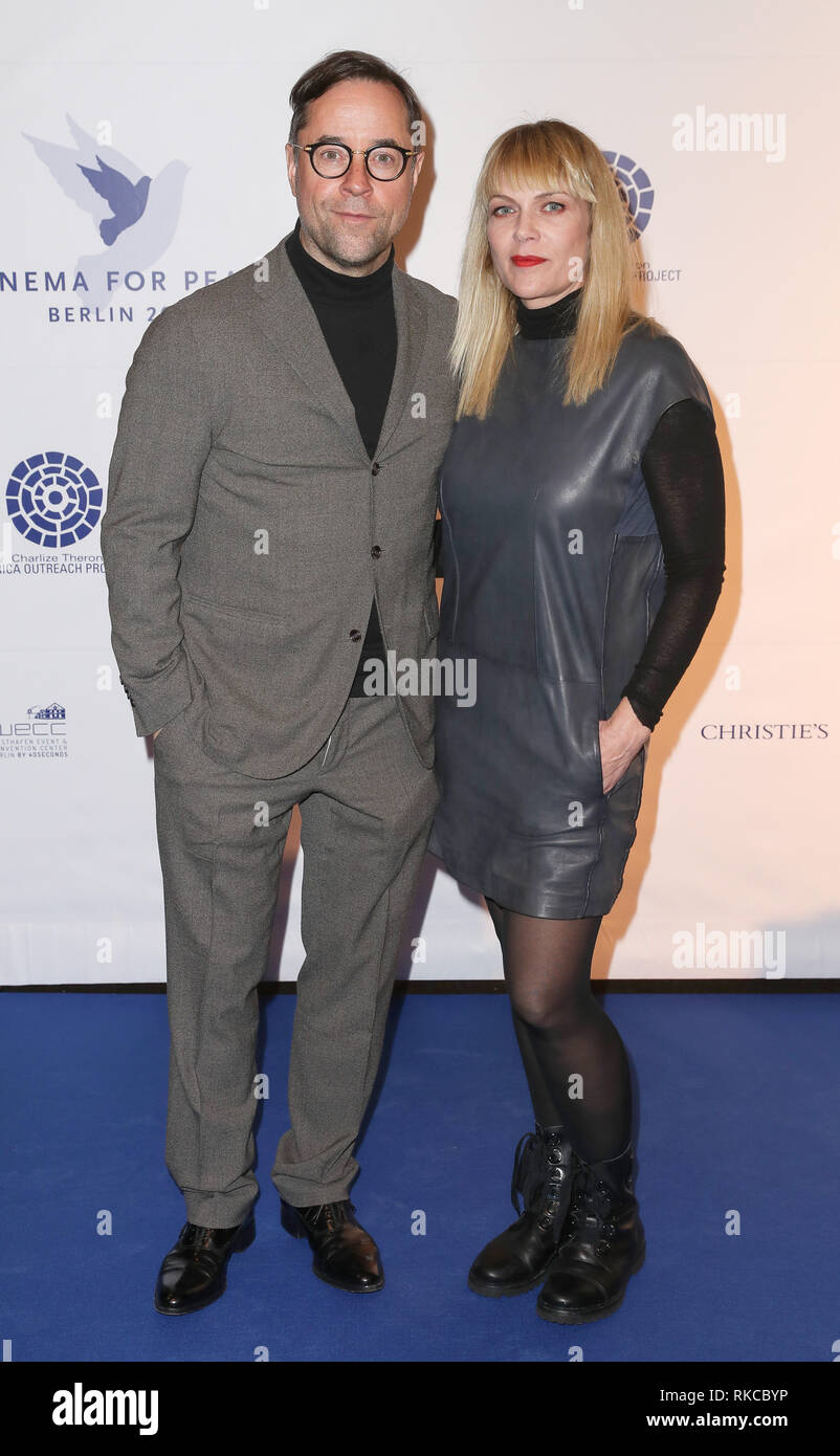 Berlin Germany 10th Feb 2019 Jan Josef Liefers And His Wife Anna Loos Come As Guests To Cinema For Peace At The China Club Credit Gerald Matzka Dpa Zentralbild Zb Dpa Alamy Live News Stock Photo