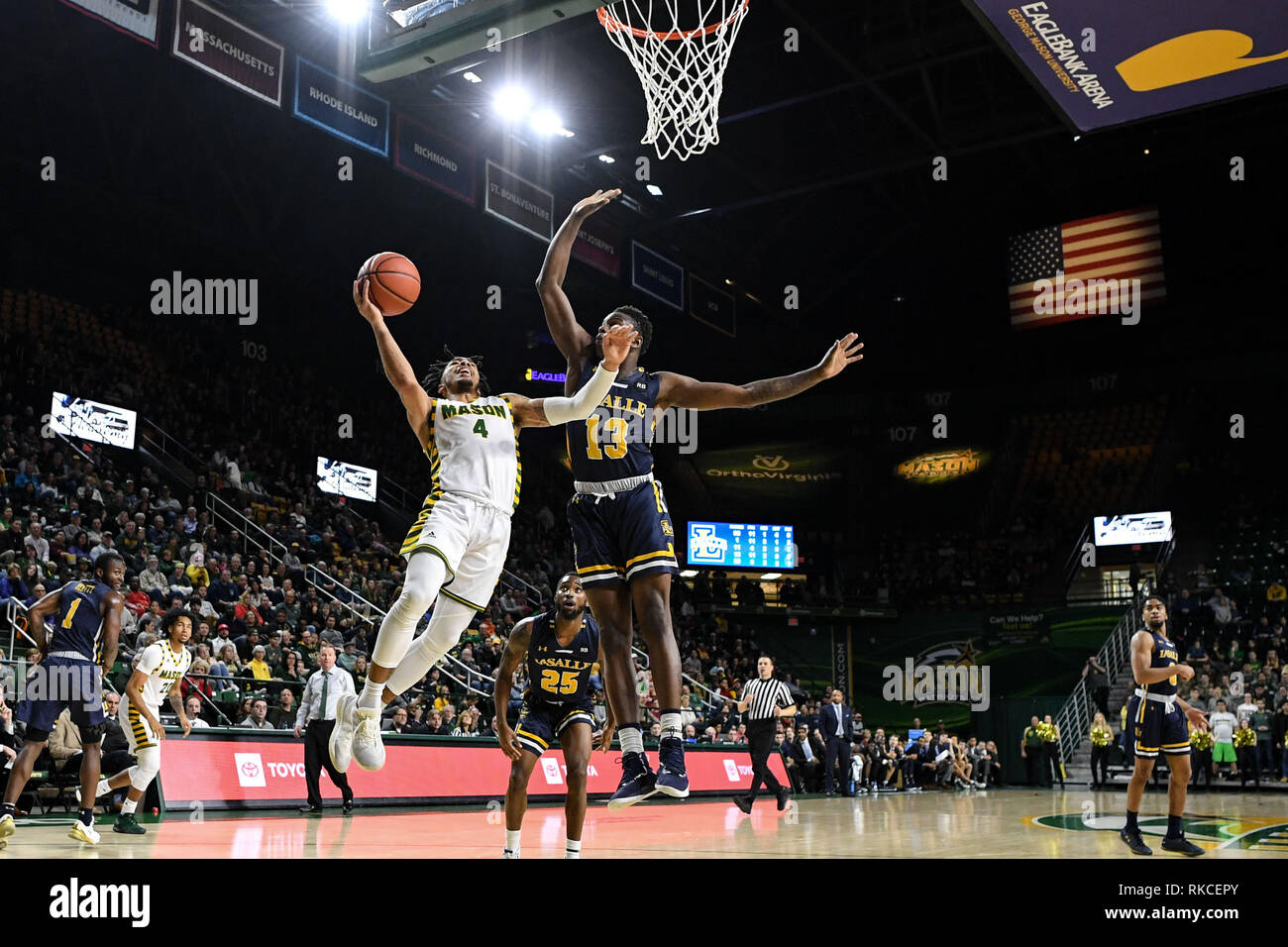 fairfax, virginia, usa 10th feb, 2019 at eaglebank arena credit10th feb, 2019 at eaglebank arena credit terrence williams zuma wire alamy live news