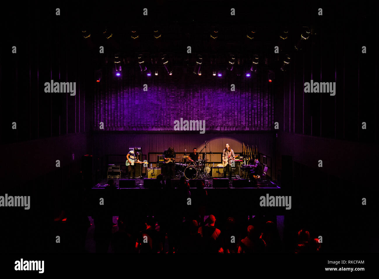 Cambridge, UK. 10th February, 2019. American indie rock band Gringo Star perfoms live at Storey’s Field Centre in Eddington supporting band ...And You Will Know Us by the Trail of Dead. Richard Etteridge / Alamy Live News Stock Photo