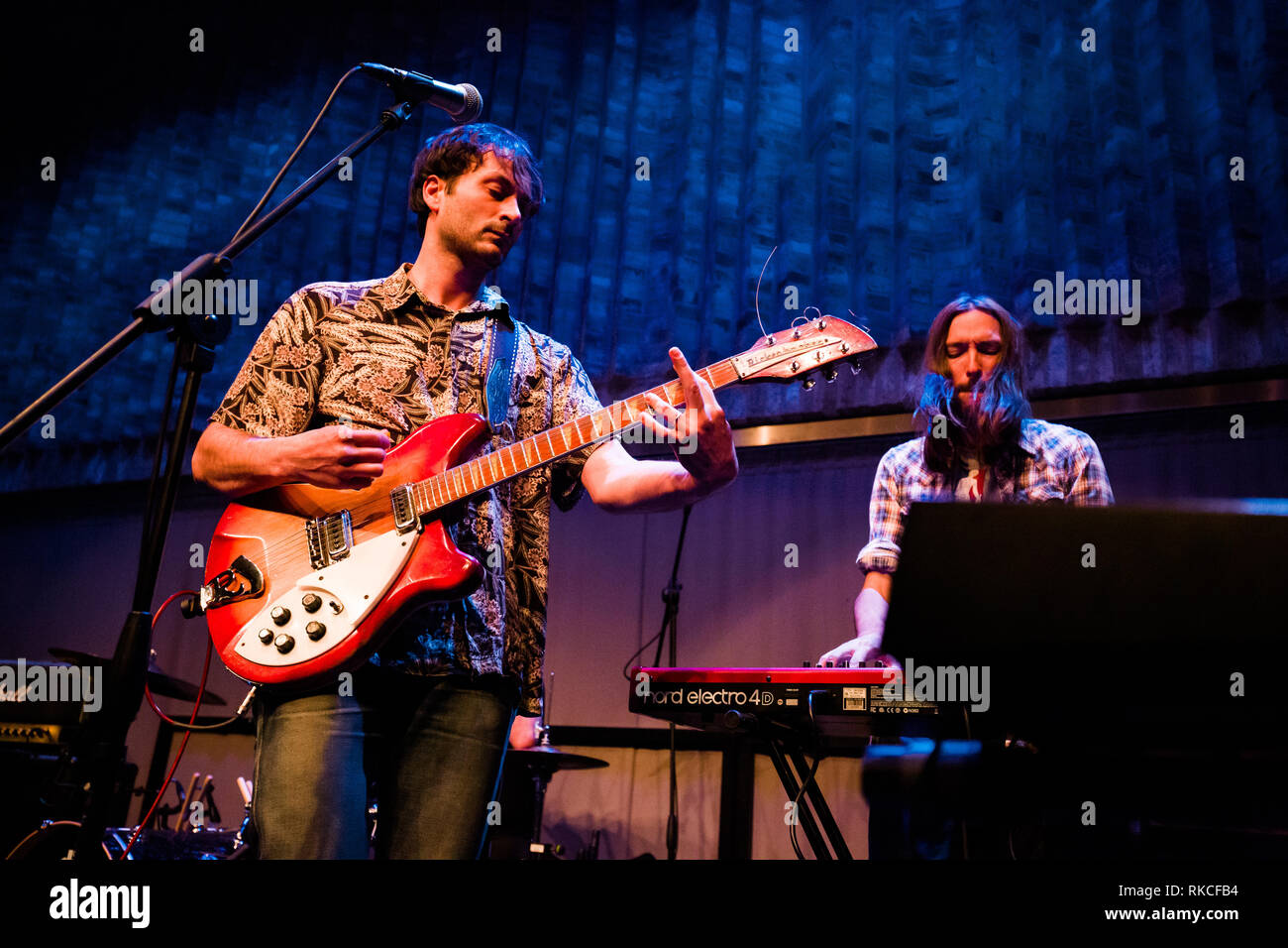 Cambridge, UK. 10th February, 2019. American indie rock band Gringo Star perfoms live at Storey’s Field Centre in Eddington supporting band ...And You Will Know Us by the Trail of Dead. Richard Etteridge / Alamy Live News Stock Photo